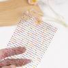 Suministro Directo de Fábrica Pegatinas de Diamantes para Niños Pegatinas de Diamantes DIY con Adhesivo Tarjeta Blanca 3.4.5.6mm Arte en Papel Hecho a Mano