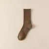 Calcetines Deportivos de Color Sólido para Hombre de Felpa Calientes de Invierno Calcetines de Toalla Deportes al Aire Libre Alta Elasticidad Felpa en la Planta del Pie Calcetines de Media Altura