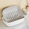 Jabonera de Doble Capa para Baño del Hogar, Caja de Jabón Drenante, Jabonera Impermeable para Baño, Almacenamiento de Jabón para Lavabo