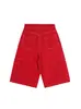Shorts de Cargo Amplios de Pierna Ancha Estilo Retro Americano Unisex Marca de Moda Urbana Diseño de Costuras Expuestas Pantalones Vaqueros Rectos Cortos