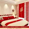 Decoração de layout de quarto de casamento decoração de cerimônia de casamento cortina de borboleta tridimensional pingente quarto casa nova faixa de flores feliz atacado