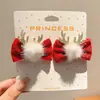 Pinza para el pelo de niña pequeña León Danzante Hanfu Borla Año Nuevo Accesorio para el pelo Peluca Princesa Lazo Adorno para el pelo Pinza para el pelo de niños