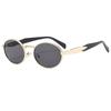 Nuevas Gafas de Sol Metálicas Ovaladas Retro de Alta Gama Transfronterizas Europeas y Americanas de Moda para Hombre y Mujer Gafas de Sol Modernas