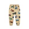 Pantalones Deportivos de Moda para Niños Estilo Europeo y Americano Otoño Nuevos Pantalones Jogger para Niños Estampado de Coche de Dibujos Animados Pantalones Largos para Niños Pequeños