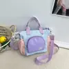 Bolso tote moderno de gran capacidad, nueva colección 2026, bolso de hombro lindo y dulce con bloques de color, bolso cruzado casual tipo almohada