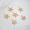 Preservação de Cor Pacote 14K Ouro Real Zircônia Cauda de Baleia Estrela do Mar Árvore da Vida Tulipa Pingente DIY Pulseira Colar Pingente