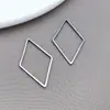 Pingente com Estrutura de Aço Inoxidável Recorte Geométrico Estrela Coração Pingente Pequeno Brincos DIY Chaveiro Acessórios de Joalheria