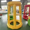 Cesta de basquete inflável com rede para crianças e bebês, adereços divertidos para eventos esportivos, equipamento inflável de jogo exportado para a Coreia do Sul