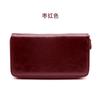 Novo Porta-Cartões Organ Card Holder de Couro Wax Cross-Border Grande Capacidade Múltiplos Slots para Cartão Porta-Cartões Masculino Antifurto Longo Retro Carteira Feminina