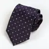 Directo de fábrica ropa formal para hombre moda profesional negocio corbata 8cm patrón de lunares azul nueva corbata para traje
