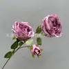 Flor Rosa Única Grande Rosa Austin Flor Artificial Flor Falsa Arreglo de Lugar Rosa Regalo de San Valentín Material Floral