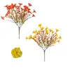 Flores Artificiales Nuevas de Otoño Flores Falsas Venta Caliente en Amazon Eucalipto Gloria de la Mañana Plantas Flores Decoración Exterior para Patio