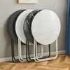 Mesa de comedor redonda pequeña plegable fabricante venta al por mayor para uso en el hogar en apartamentos pequeños y propiedades de alquiler, mesa redonda simple