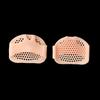 Silicone Honeycomb Clip Toe Pad Meia palmilha de três furos Mulheres antiderrapante Anti-dor Soft Foot Cover Pé Half-pad