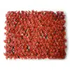 Muro de Cerca Artificial Transfronteiriço com Folhas Verdes, Cerca de Madeira, Flores Artificiais, Decoração de Jardim, Madeira Plástica, Cerca de Planta Verde em PVC