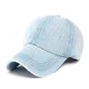 Novo lavado Denim angustiado boné de beisebol dos homens outono e inverno placa de luz pontiagudo cap soft top moda all-match chapéu de sol para as mulheres