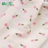 Tejido para el hogar de crepé de doble capa ancho, gasa de algodón de doble capa para ropa de casa, ropa de bebé, tejido de crepé de doble capa