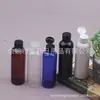 Botella Azul con Tapa Abatible 200ml Botella para Lavado Facial Botella para Loción Botella para Jabón de Manos Botella para Champú 200ML Botella para Gel de Ducha