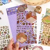 Série Divertida e Fofa Yujian Eslite - Adesivos de Paisagismo de Grãos Criativos Tridimensionais Miniatura Mini Cena Adesivos