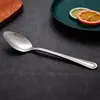 Exclusivo al por mayor transfronterizo juego moderno minimalista acero inoxidable vajilla occidental cuchara de postre Amazon cola redonda juego de siete piezas
