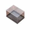 Caja Mineral Transparente Marcada Base de Cristal Hecha a Mano Caja de Exhibición de Joyería Caja de Almacenamiento de Adornos Caja de Especímenes de Cristal Coleccionable