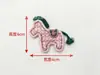 Nuevos Accesorios de Bordado de Ponis Solubles en Agua en Stock para Suéteres de Lana, Fundas de Teléfono, Sobres Rojos, Zapatos, Sombreros, Ropa, Decoración de Calcetines