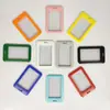 Crachá de Identificação de Trabalho Transparente Dupla Face, Estilo Horizontal, Crachá de Trabalho Personalizado para Eventos, Crachá de Identificação de Funcionário, Conjunto com Cordão Atacado