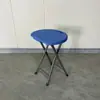 Banqueta Dobrável de Plástico Banqueta Alta Banqueta Portátil para Exterior Cadeira Banqueta para Banheiro Doméstico Cadeira Economizadora de Espaço Mesa de Jantar Banqueta Redonda Banco Pequeno