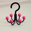 Gancho Giratorio de Seis Garras para Colgar Bolsas, Gancho Multifuncional para Abrigos y Sombreros del Hogar, Solución de Almacenamiento sin Taladro para Organización de Dormitorios