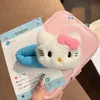 Lindo Pinza para el Cabello de Peluche Gato Kt Rojo Vino Dulce Corazón de Niña Pinza Bb Dibujo Animado Versátil Pinza para Flequillo Ins Pinza Popular