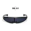 Gafas de Sol de Colores Deslumbrantes X-Men Transfronterizas Láser Robot Espacial de una Pieza Lente de Mercurio Gafas de Sol