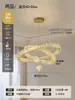 Lustre de cristal de luxo de alta qualidade para salas de estar de pé-direito duplo
