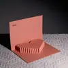 Tarjeta de felicitación de cumpleaños tridimensional creativa DIY de alto nivel tallado en papel hecho a mano regalo bendición música fuegos artificiales luminosos tarjeta