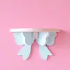 Estante de Pared Decorativo para Habitación Femenina, Sin Taladro, Rosa, Estilo Japonés, Estante de Almacenamiento en Pared para Chica Suave con Moño