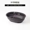 Vaso de plástico oval de areia roxa imitação para planta suculenta pequena, pinho verde, pequeno bonsai, vaso retrô, transfronteiriço