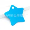 Etiqueta Metálica de Aluminio de 28 mm para Perro y Gato, Llavero con Forma de Estrella, Accesorios Colgantes