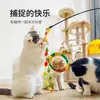 Caña de Juguete para Gatos con Borlas de Hada, Bolas de Hilo, Gadget de Autoentretenimiento para Aliviar el Aburrimiento, Cascabel, Varilla Resistente a Mordeduras para Gatitos, Juguete para Gatos