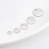 Acessórios de aço inoxidável com cauda redonda polida DIY pingente colar pulseira pingente de cauda letras logotipo da marca