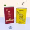 Lata de Hojalata de 1 Litro de Aceite de Sésamo, Lata Metálica Impresa a Color para Aceite de Nuez, Lata Cuadrada de Hojalata de Grado Alimenticio para Empaque de Aceite de Linaza, Personalizable