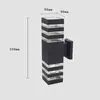 Lámpara de Pared Exterior LED Foco Impermeable Arriba y Abajo Pasillo Escalera Pared Exterior Pilar de Puerta Hotel Lámpara de Patio Exterior