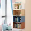 Estante Simples Moderna de Chão para Sala de Estar e Quarto, Uso Doméstico, Estante Combinada de Armazenamento para Estudantes, Estante Simples para Crianças, Economia de Espaço