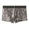 Nueva Ropa Interior para Hombre Huajielong Algodón Estampado Cintura Media Talla Grande Transpirable Calzoncillos tipo bóxer para Hombre Se Puede Enviar en una Sola Pieza