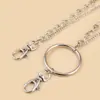 Cadena Básica de Pantalón de Metal para Joyería Transfronteriza Europea y Americana Cadena Metálica Cadena Redonda de Doble Capa Cadena para el Cuerpo Cadena de Cintura Multicapa Cinturón