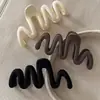 Horquilla Maillard Wave Frosted Grab Clip Temperament para mujer, con clip de tiburón en la parte posterior de la cabeza, 2024, nueva horquilla para la cabeza