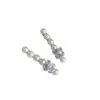 Perla de Siesta del Mediodía~ Pinza para el Cabello Retro Súper Brillante de Pedrería Pinza Lateral Pasador Francés Elegante Pinza Lateral para Viaje
