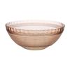 Tigela de Salada Listrada Prato de Frutas Sala de Estar Doméstico Prato de Frutas Secas Petisqueira Plástico Transparente Tigela de Frutas Atacado Utensílios de Mesa
