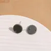 Aretes Redondos Perforados de Acrílico de Color Puro Dulce Estilo Coreano de 13 mm, Aretes para Perforaciones DIY, Accesorios para Llaveros