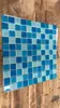 Azulejos de mosaico de cristal para piscina, piscina de observación, inodoro, estanque de peces, bañera, azulejos azules para casa de huéspedes