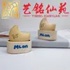 Colgante de madera maciza de plátano, mangostán y berenjena para aliviar el estrés, llavero y accesorio de mano creativo estilo chino Yiming Xianyuan para parejas