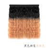 Peluca sombrero cabello rizado seda de alta temperatura permanente de maíz color degradado peluca pieza de peluca desmontable moda peluca sombrero degradado